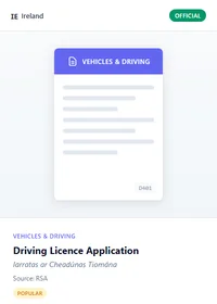 Driving Licence Application